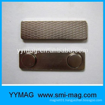 Rare earth metal magnetic nametag